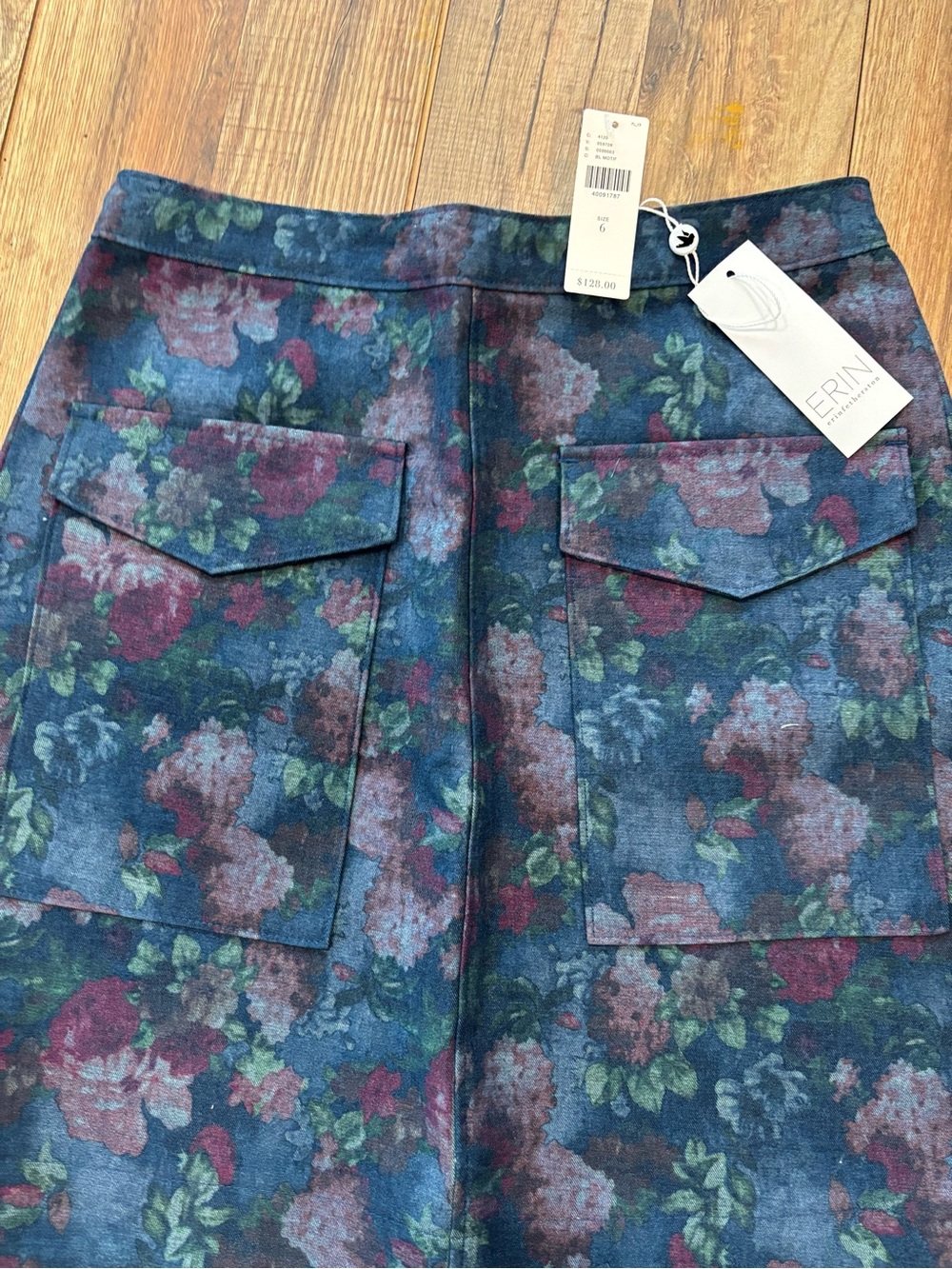 NWT ERIN by Erin Fetherston for Anthropologie Floral Mini Skirt Size 6 - Picture 5 of 6